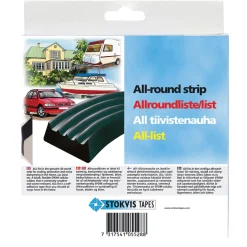 ALL-LIST SVART 15X8MM 2M