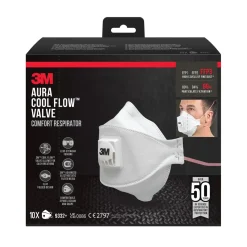 ANDNINGSSKYDD 9332 +AURA FFP3 MED VENTIL 10ST