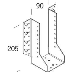 BALKSKO2X90X205MM