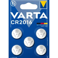 BATTERI CR2016 LITIUM MYNT 5ST