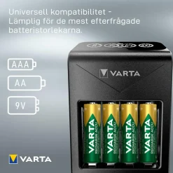 BATTERILADDARE LCD PLUG+ 57687 +4X56706