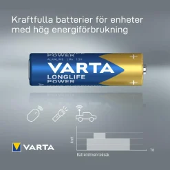BATTERI LONGLIFE POWER AA 4ST