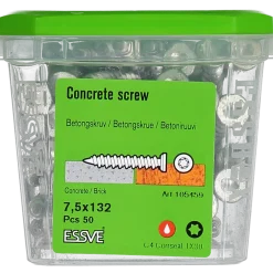 BETONGSKRUV ECS-C FÖRSÄNKT HUVUD CORRSEAL 7,5(6)X132 50ST