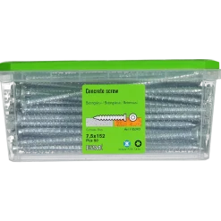 BETONGSKRUV ECS-C FÖRSÄNKT HUVUD FZB 7,5(6)X152 50ST