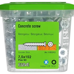 BETONGSKRUV ECS-C FÖRSÄNKT HUVUD FZB 7,5(6)X152 50ST