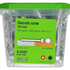 BETONGSKRUV ECS-HF HEX FLÄNS CORRSEAL 6,3(5)X50 100ST