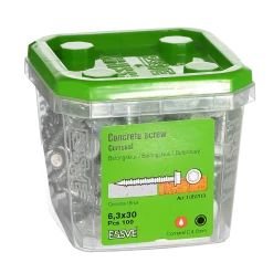 BETONGSKRUV ECS-HF HEX FLÄNS CORRSEAL 6,3(5)X30 100ST