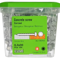 BETONGSKRUV ECS-HF HEX FLÄNS CORRSEAL 6,3(5)X30 100ST