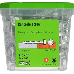BETONGSKRUV ECS-HF HEX FLÄNS CORRSEAL 7,5(6)X50 100ST