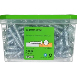 BETONGSKRUV ECS-W WAFER HUVUD FZB 7,5(6)X42 100ST