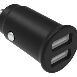 BILLADDARE 2XUSB 4,8A SVART 12-24V