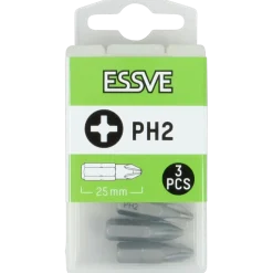 BITS PH2 25MM 3ST