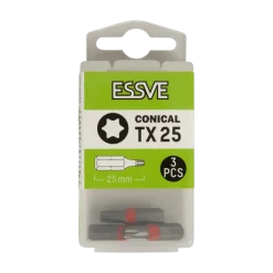 BITS TX25 KONISK 25MM 3ST