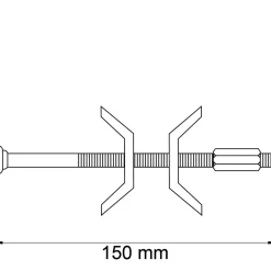 BÄNKSKIVEKOPPLING 262 M6X150MM
