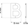 BOKSTAV HOME B RF 142MM
