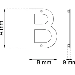 BOKSTAV HOME B RF 142MM