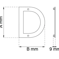 BOKSTAV HOME D SVART 142MM