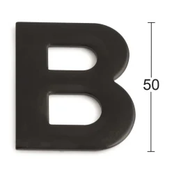 BOKSTAV SJÄLVHÄFTANDE B SVART 50MM