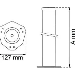 BORDSBEN 501 M NICKEL D60X870MM