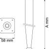 BORDSBEN 602 M NICKEL 100MM