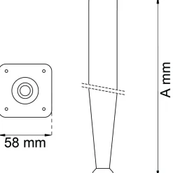 BORDSBEN 602 M NICKEL 100MM