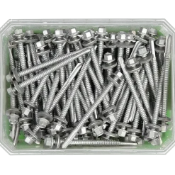BYGGPLÅTSKRUV CORRSEAL BORRSP SEXKANTS RFR BRI 6,3X90 100