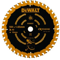 CIRKELSÅGSKLINGA DT10303 40T 184X16MM