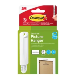 Command™ Krok för foton med sågtandshängning 17040-1-UKN, 1 Krok + 2 Strips
