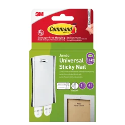 Command™ Tavelkrok 17048-1-UKN, Jumbo, 1 Krok + 4 Strips