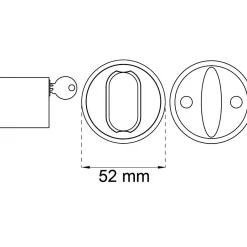 CYLINDERLÅSSATS 42 B KROM