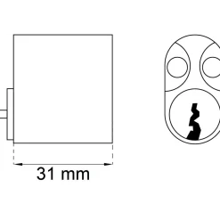 CYLINDER 65537 ROKOKO KROM/B KROM