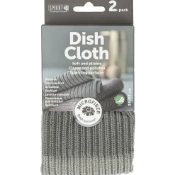 DISKDUKMICROFIBER GRÅ 24X24CM 2ST