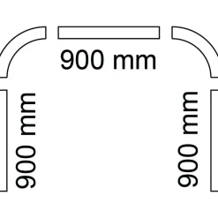 DRAPERISKENA VIT 90X90X90CM