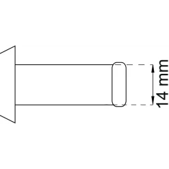 DÖRRÖGA 6544 KROM D14MM