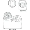 DÖRRHANDTAG A4472 ANTIK MED CYLINDERVRED+RING