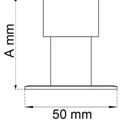 DÖRRSTOPP 2893 SVART 75MM SB