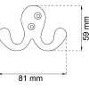 DUBBELKROK SMIDE 59X81MM