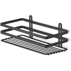DUSCHKORG LUNARIA 1-PLAN SVART 90X250MM
