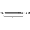 DYCKERT FZV RÄFFLAD KONISKT HUVUD PKT 2,8X75MM 250ST