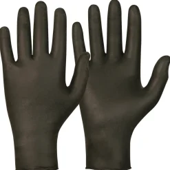 ENGÅNGSHANDSKE 628NITRIL SVART V:3.5±0.3G STL XL