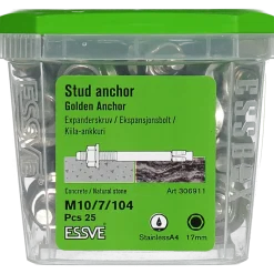 EXPANDER GOLDEN ANCHOR ROSTFRI SYRAFAST A4 M10/7/104 25ST