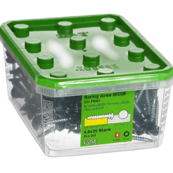 FARMARSKRUV DECOR BORRSPETS SV RAL9011 TX25 FZB 4,8X35 250