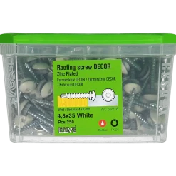 FARMARSKRUV DECOR BORRSPETS VI RAL9010 TX25 FZB 4,8X35 250