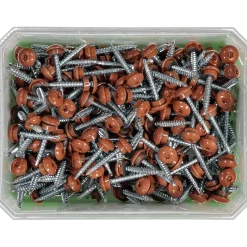 FARMARSKRUV DECOR BS TEGELRÖD RAL 8004 TX25 FZB 4,8X35 250ST