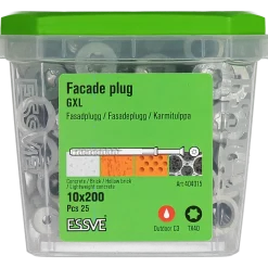 FASADPLUGG GXL FÖRSÄNKT HUVUD FZV TX40 10X200 25ST