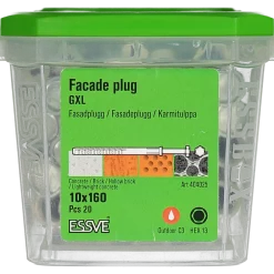 FASADPLUGG GXL HEX HUVUD FZV 10X160 20ST