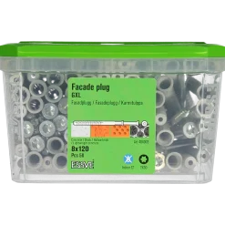 FASADPLUGG GXL SKRUV FÖRSÄNKT HUVUD TX30 FZB 8X120 50ST