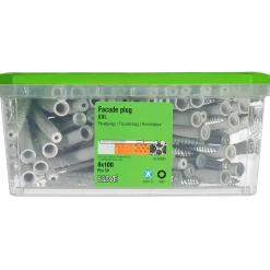 FASADPLUGG GXL SKRUV FÖRSÄNKT HUVUD TX30 FZB 8X100 50ST