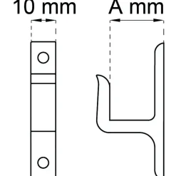 FÖNSTERVREDSHAKE 7 NICKEL 25MM