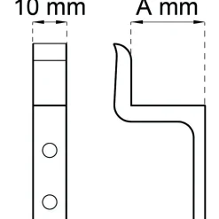FÖNSTERVREDSHAKE 3 NICKEL 10MM